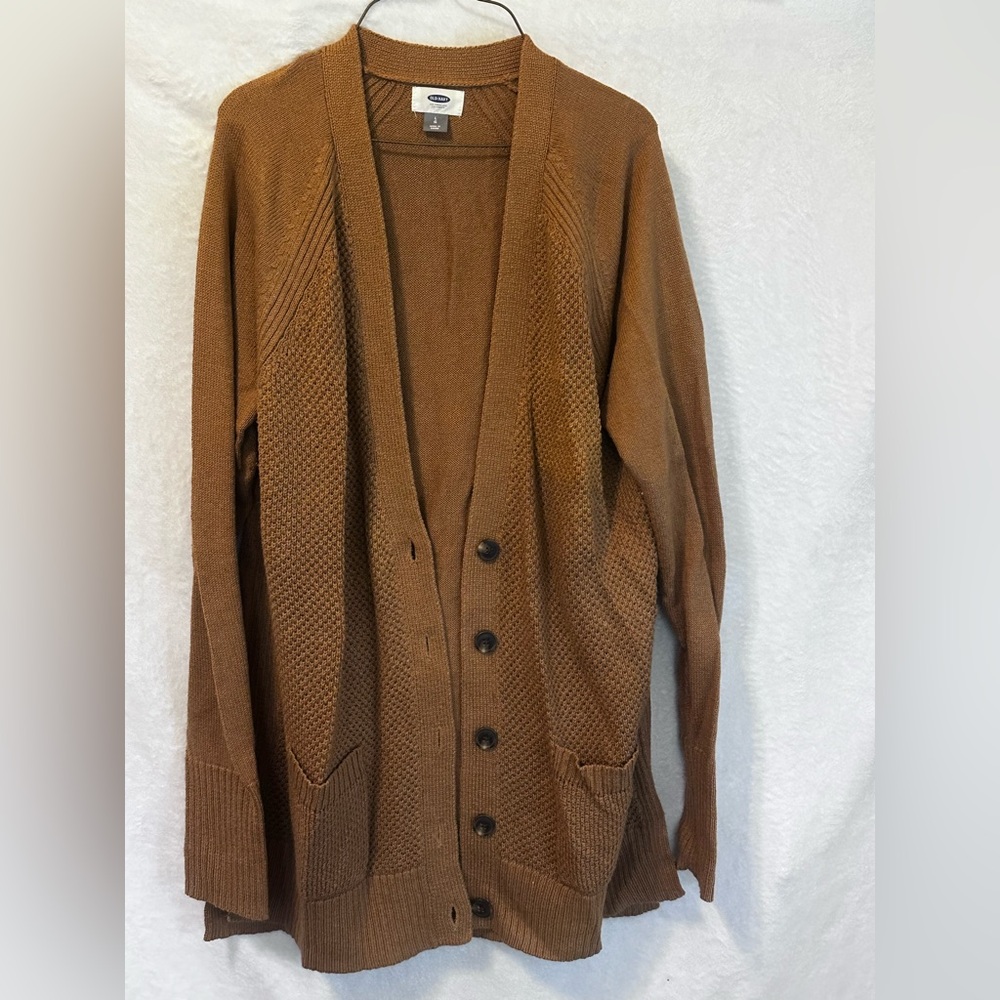 #B11 Old Navy….Women’s Brown Cardigan Sweater…Sz Large